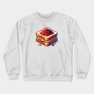 Peanut Butter And Jelly Sandwich Breakfast Yummy Sweet Kawaii Toast Crewneck Sweatshirt